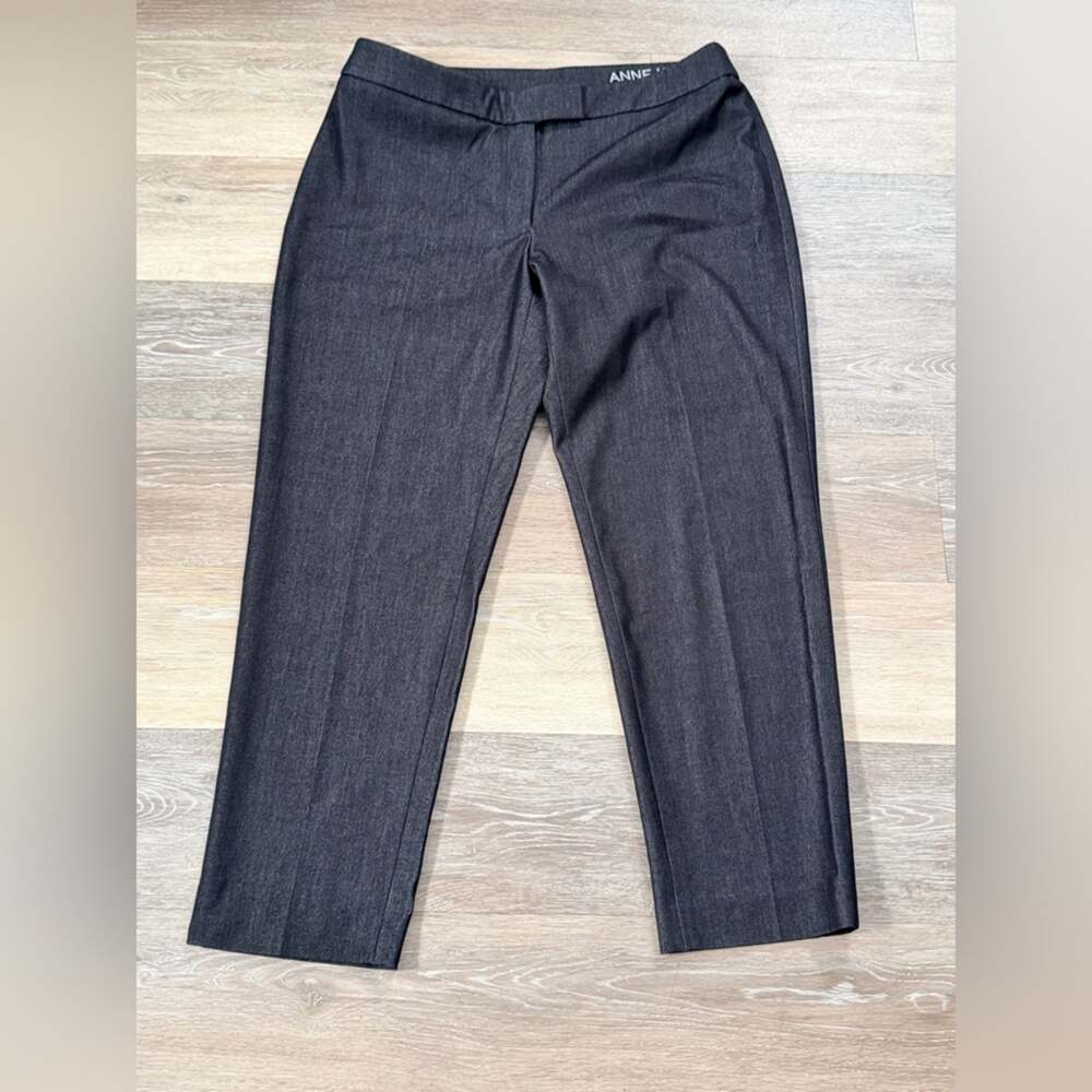 Anne Klein Charcoal Gray Trousers Size 8